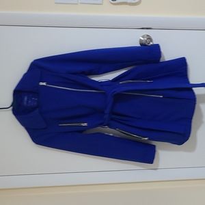 Calvin Klein blue trench coat, water and wind protected. Size S
